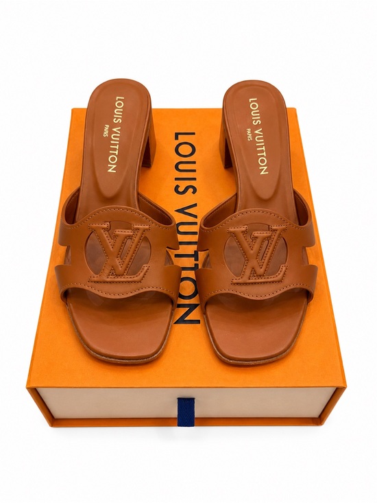 Louis Vuitton Shoes - Louis Vuitton Cognac Isola Mules